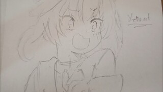 drawing random anime girl
