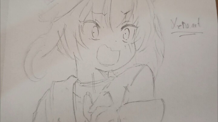 drawing random anime girl