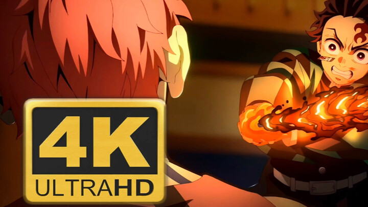 [4K/60FPS · Dolby Vision] Kamado Tanjiro vs. Gyomei Himejima Battle