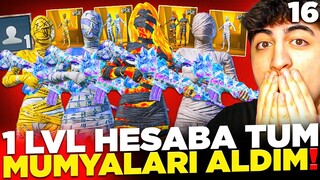 1 LEVEL HESABA TÜM MUMYALARI ALDIM! (60.000 UC 😲) | PUBG Mobile