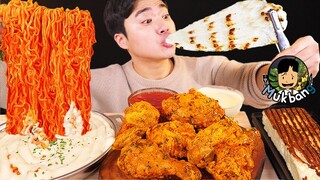 ASMR MUKBANG 불닭볶음면 & 치즈 & 뿌링클 치킨먹방! FIRE Noodle & FRIED CHICKEN & CHEESE STICK EATING SOUND!