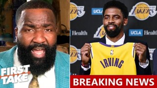 FIRST TAKE| Kendrick Perkins [BREAKING NEWS] Los Angeles Lakers trade Anthony Davis for Kyrie Irving