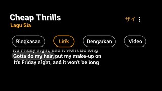 Cheap Thrills - Lagu Sia