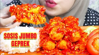 SEENAK INI‼️ASMR SOSIS JUMBO GEPREK MERCON | ASMR PEDAS INDONESIA