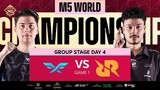 (FIL) M5 Group Stage Day 4 | FF vs RRQ | Game 1