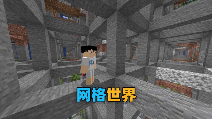 เมื่อภูมิประเทศในเกม MC กลายเป็นสุดพิสดาร มีแต่ตารางเต็มไปหมด! จะเอาชีวิตรอดยังไง?