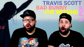 Travis Scott, Bad Bunny, The Weeknd - K-POP (REACTION!!)