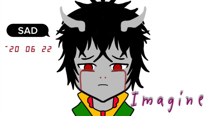 please jangan sakiti hati ku , drawing Anime Oni