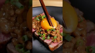 Natto wagyu steak #shorts