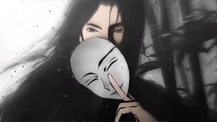 “面具早已戴久，心也早已变了。”  "Topeng sudah lama dipakai, dan hati sudah berubah."
