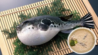 Sashimi Cá Nóc Nhật Bản | Ẩm Thực Đường Phố Nhật Bản