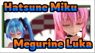 [Hatsune Miku MMD] Hatsune Miku In Mini Dress X Megurine Luka Girls