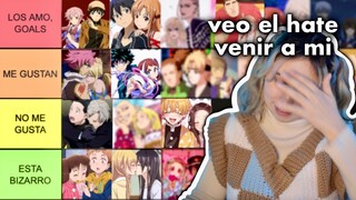 CALIFICANDO PAREJAS DE ANIME