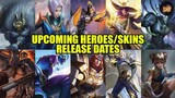 UPCOMING HEROES/SKINS RELEASE DATES | Mobile Legends: Bang Bang!