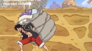 Luffy using brulee as sheild😂