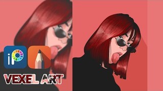 VEXEL ART WORKFLOW [SPEED-ART] | IBISPAINTX FT. AUTODESK SKETCHBOOK