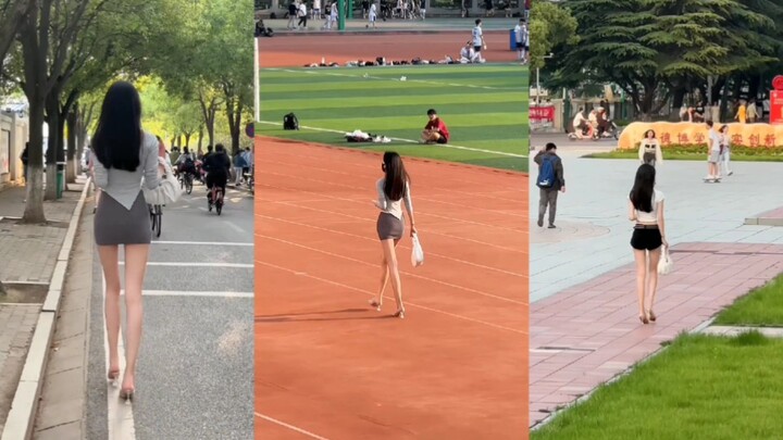 Berjalan-jalan sambil berolahraga di kampus seperti ini pasti sangat membahagiakan, ya!