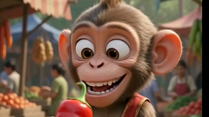 एक शरारती बंदर की मजेदार मस्ती 😂🐒