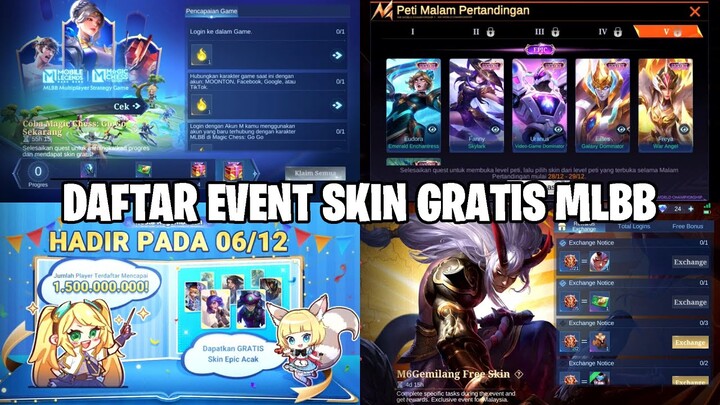 DAFTAR EVENT SKIN GRATIS YANG AKAN SEGERA HADIR - AUTO FARMING SKIN ELITE - EPIC LAGI! MOBILE LEGEND