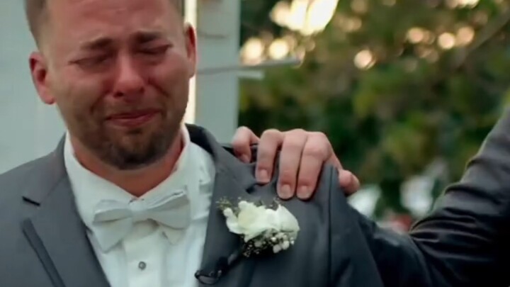 “Guys really do cry the first time they see their beloved wearing a wedding dress, you know!”