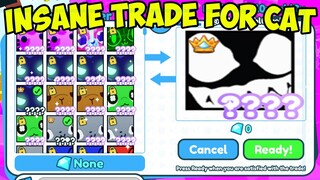 INSANE TRADE FOR TITANIC NIGHTMARE CAT IN ROBLOX PET SIMULATOR X