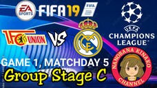 FIFA 19: UEFA Champions League | Union Berlin 🇩🇪 VS 🇪🇸 Real Madrid (Group C)