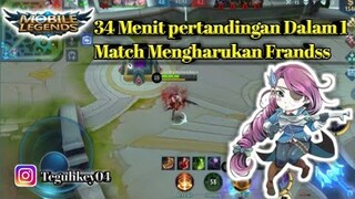 Perjuangan Solo Player 34 menit Menegangkan dan mengharukan dalam 1 match Mobel Legends