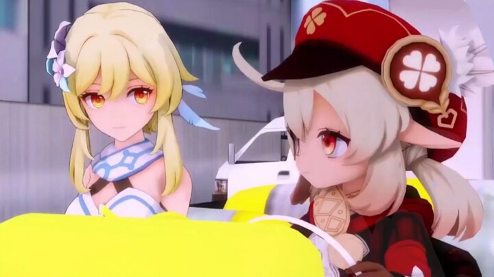 [Dubbed by Genshin Impact] Cui Ying teaches Claire to drive a car