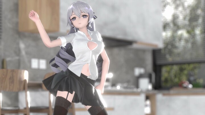 [MMD/4K/Fabric] Hmm....Apakah pakaiannya semakin kecil?