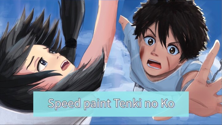 [Digital Art] Fan Art Tenki no Ko by Ashariart Speed Paint