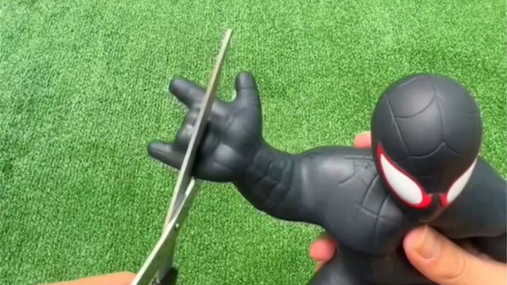 Turn Spider-Man into a giant water balloon