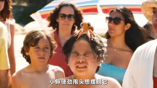 男孩只是想去海底抓只螃蟹，没想到刚钻进水中就被吓傻了1