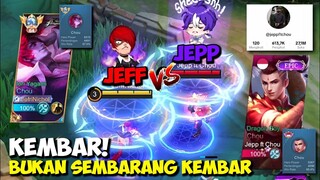 NEKAT!! NANTANGIN CHOU TIKTOK BY 1 CHOU 🥶 JEFF VS JEPP IS HERE!! BUKAN SEMBARANG KEMBAR - MLBB