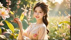 Enchanting Moments in a Botanical Paradise #aiartmodellookbook #aiart