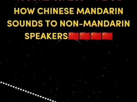 Bagaimana rasanya mendengarkan bahasa Mandarin sementara Anda tidak mengerti bahasanya?
