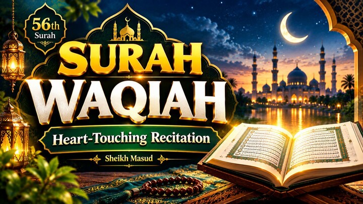 《古蘭經》第四十章(瓦基亞章)Surah Al-Waqiah | Beautiful & Heart-Touching Quran Recitation | Sheikh Masud