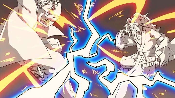 [Animasi Pertarungan Buatan Sendiri Kimetsu no Yaiba] Istri Saya Zenitsu VS Black Death Mou
