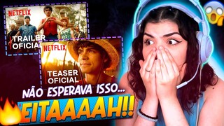 2 EM 1 REACT aos TRAILERS de ONE PIECE da NETFLIX!! 🔥