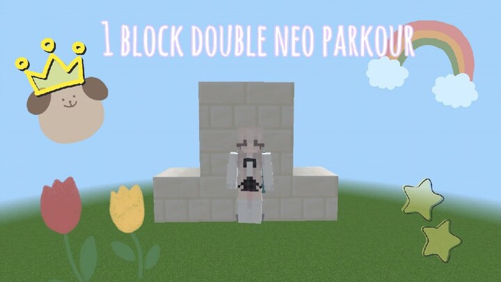 1 block double neo parkour [Minecraft Bedrock]