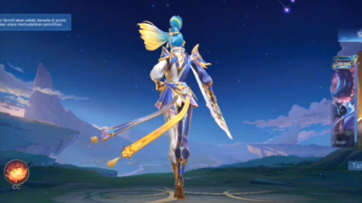 review skin hanabi dazzling golden spin