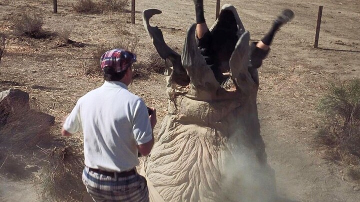 Hướng dẫn viên giả làm quái vật để biểu diễn, vô tình dụ cả quái vật thật xuất hiện, nhưng du khách 