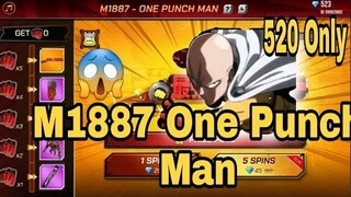 ONE PUNCH MAN M1887 😱||Only 520||Garena free fire ||Sahilvuzel|| [Highlights]