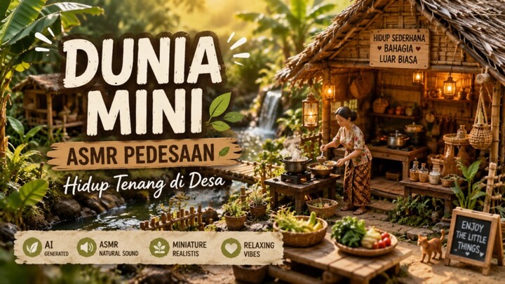 ASMR Dunia Mini 🌿 Suara Desa yang Bikin Rileks
