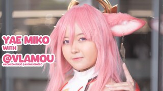 Yae Miko Cosplay by @vlamou_ #kohkohjojo #kohjomoto #genshin #genshinimpact #yae #yaemiko #miko