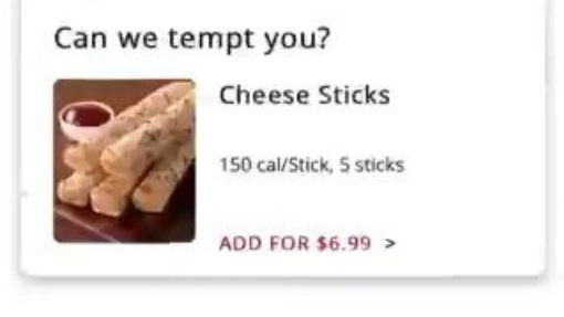 can nwe tempt you with cheesesticks?