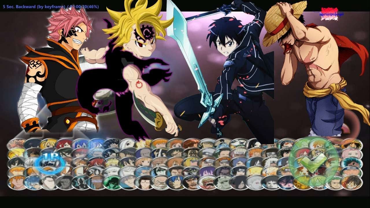 One Piece Vs Fairy Tail Mugen V2 0 Android Mod 210 Chars Download Bilibili