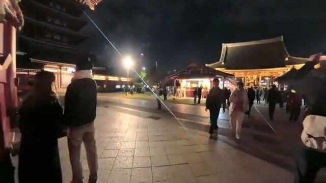 夜7時人全くいない浅草寺仲見世を歩き❤️No China travel people, PM7.00, I walked in ASAKUSA TEMPLE S