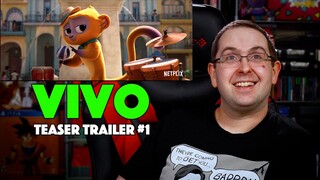 REACTION! Vivo Teaser Trailer #1 - Lin-Manuel Miranda Movie 2021