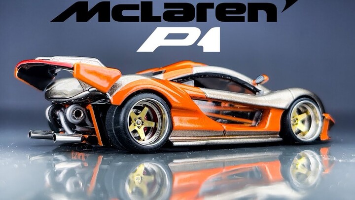 JDP Modifikasi Hot Wheels - McLaren P1 Street V12 Twin Turbo berbadan lebar - Jakarta Diecast Projec