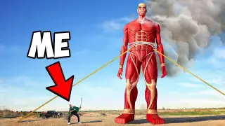 I Built ATTACK ON TITAN in Real Life!